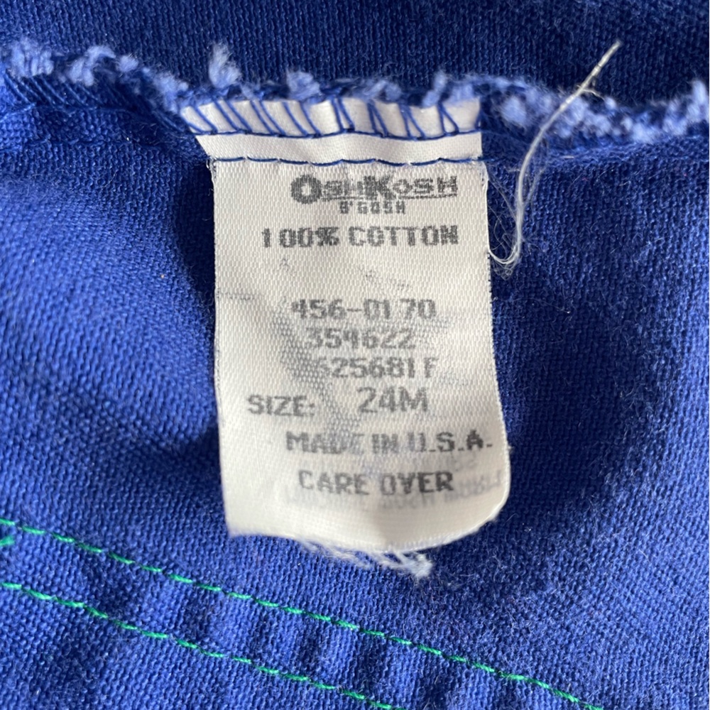 Vintage Baby B’gosh Blue Pants with Soccer Motif - Picture 5 of 5